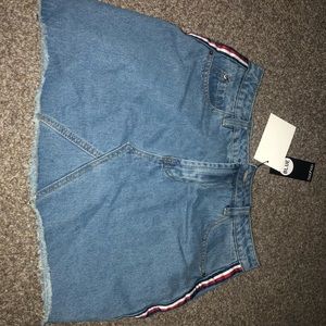 Sport Denim Mini Skirt from BooHoo
